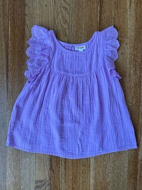 Cat & Jack Sleeveless Purple Blouse, 100% Cotton, Size M (7/8)